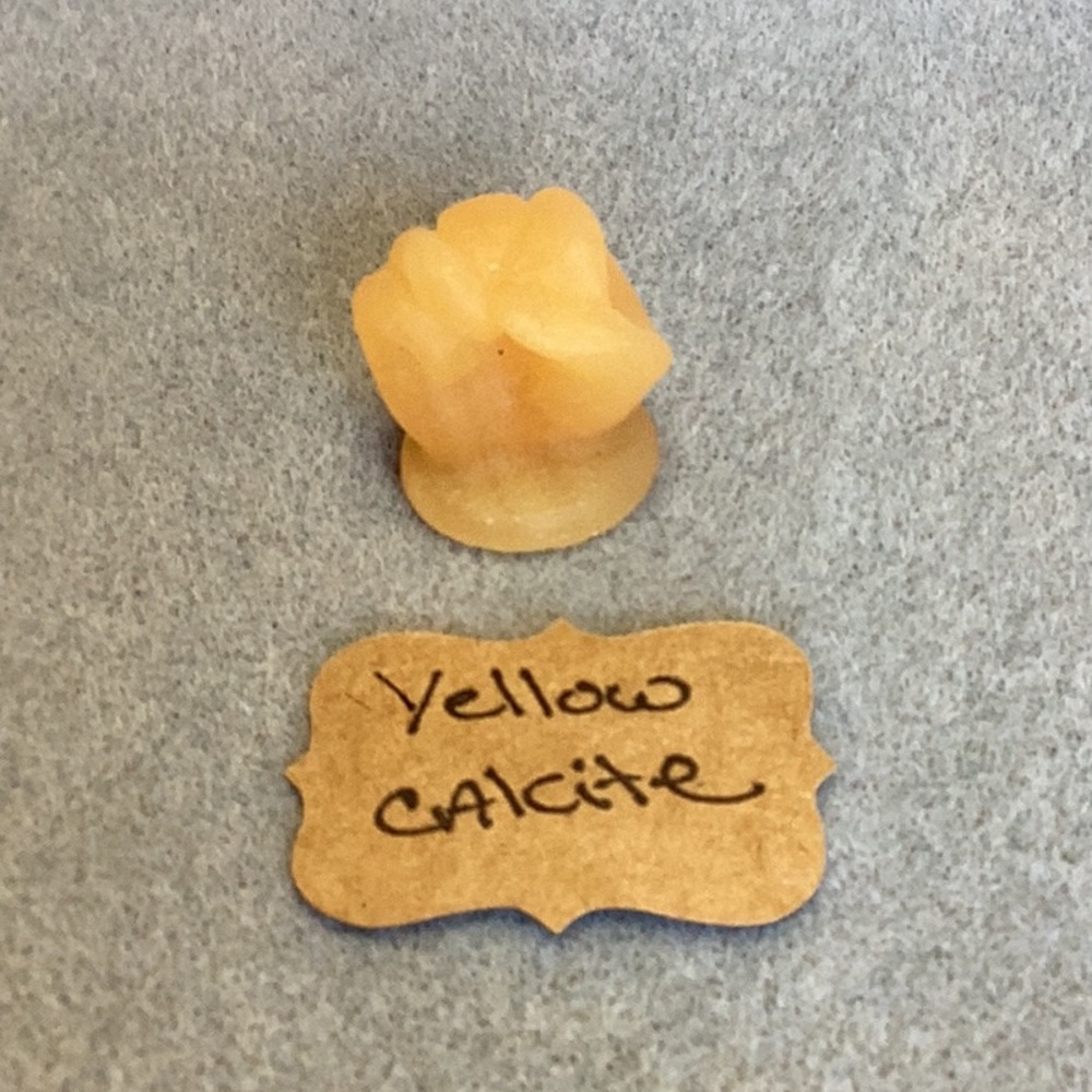 FINAL SALE PRICE Yellow Calcite Closed Fisted Trump Sculpture